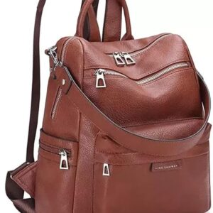Leather Backpack for Women | Large Capacity | College and Office use | PU Leather | shoulder bag for Ladies,