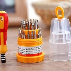 Sulfar Screwdriver Set, Steel 31 in 1 with 30 Screwdriver Bits, Professional Magnetic Driver Set, for PC/Household/Furniture/Tablet/Game Console/Electronic Devices