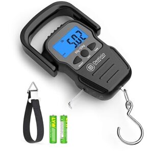 Destinio Premium Hanging Weight Machine 50kg - Portable Digital Weighing Scale for Luggage, Gas Cylinder & Travel, Wide Soft Handle, Extra Strap Included, Weighing Scale for Luggage Bags & Suitcase