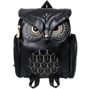Young & Forever Women's Backpack Handbag (Gold Black_Hb40154)