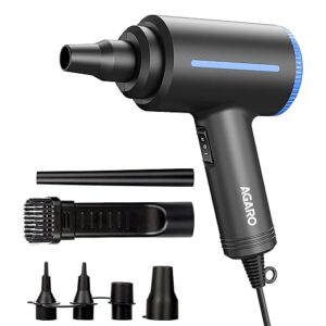 AGARO Compressed Air Duster,Air Blower, Powerful 48000 RPM, Variable Speed, Copper Motor, Air Spray/Blower for Electronics & Inflatables, Dust Cleaner for Computer, Laptop, Home, Car