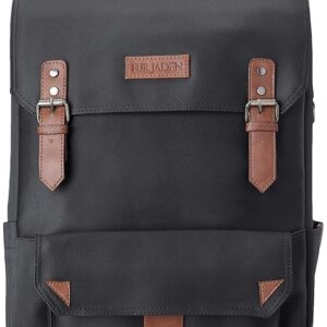 FUR JADEN Anti-Theft Laptop Backpack I Camera Backpack Bag I Men Women I In-Built Tablet Sleeve I Padded Grab Handle I Breathable Air-Mesh (Black)